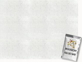 Fotótapéta Flizelina Tégla szerkezet Fehér fal Fal 350x250 ragasztó