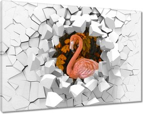 Vászonkép 90x60 Gyönyörű flamingó