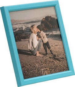 Képkeret, négyzet alakú, 20x20, türkizkék, Loft