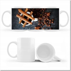 Nyomott mintás bögre Étel a szenvedélyem