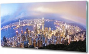 Fotó üvegkép New York híd 125x50