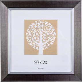 Négyzet alakú képkeret 20x20 Gloria ezüst, elegáns ajándék