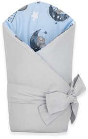 Kétoldalas gyerek pólya New Baby Teddy bear in space 80x80 cm