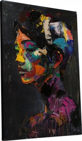 Vászonkép Modern Színes divatos Nő otthon nappali szoba 40x60