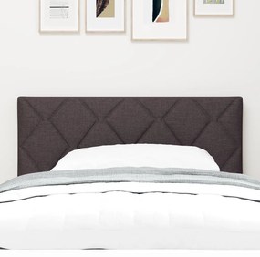 Fejtámla Gyémánt Blokkos Design Sötétbarna 100 cm Szövet