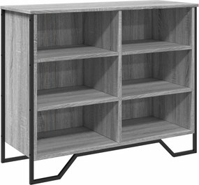 vidaXL szürke sonoma színű szerelt fa tálalószekrény 91x35,5x74,5 cm