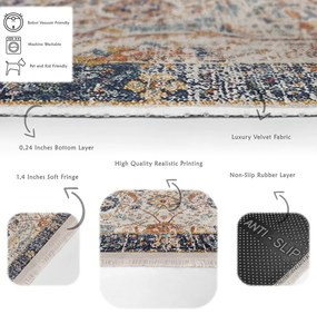 Bézs futószőnyeg 80x200 cm – Mila Home