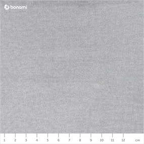 Világosszürke kárpitozott ágyneműtartós franciaágy ágyráccsal 140x200 cm Lamica – ELTAP