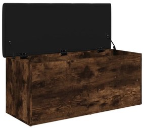 füstös tölgy színű szerelt fa tárolópad 102 x 42 x 45 cm