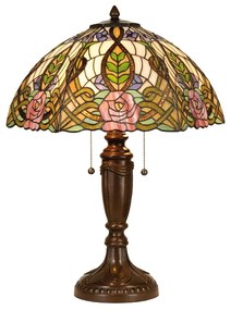 Tiffany asztali lámpa Rózsaszín Ø 47x61 cm