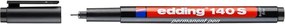 Alkoholos marker, OHP, 0,3 mm, EDDING 140 S, fekete (TED14011)