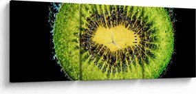 Kép - kivi részlete a vízben (órával) (90x30 cm)