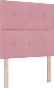 vidaXL Fejtámla Rózsaszín 100 cm Bársony