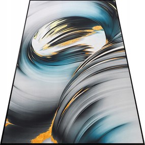 Konyhai Szőnyeg 60X100 Nappaliba Modern Kék Divatos Járda Szőnyeg