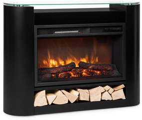 Klarstein Studio 10 Arc, elektromos kandalló, 1800 W, LED lángok, ventilátor, távirányító