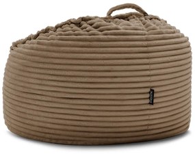 Barna kordbársony babzsákfotel Socrate – Bobochic Paris