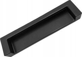Bútorfogantyú Fekete Matt Süllyesztett 96mm Szekrényfogantyú DN50 L-96