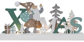 Fehér fénydekoráció karácsonyi mintával Reinbek – Star Trading