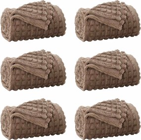 vidaXL Takarók 6 pcs Teve 200 x 150 cm Gyapjú