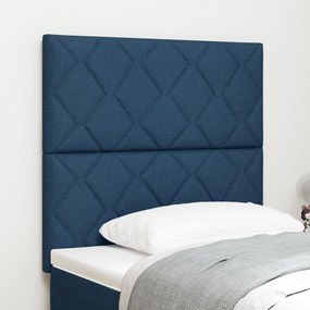 Fejtámla Gyémánt Blokkok Dizájn Kék 100 cm Textil, Fejtámla Gyémánt Blokkok Dizájn Kék 200 cm Textil