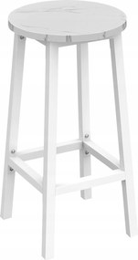 Bárszék, konyhai hoker, 1db, 65cm magas, fehér márvány, fehér