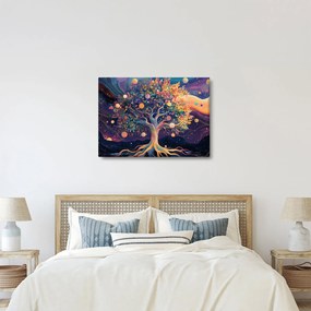 Kép – Lila fa tele energiával (70x50 cm)