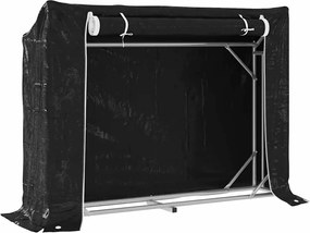 vidaXL Tűzifa állvány esővédővel 151x40,5x110,5 cm horganyzott acél