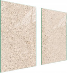 Üveg Tűzhelyvédő Főzőlap 75x52 Bézs Edzett Üveg