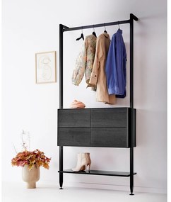 Edge fekete előszoba bútor - Hammel