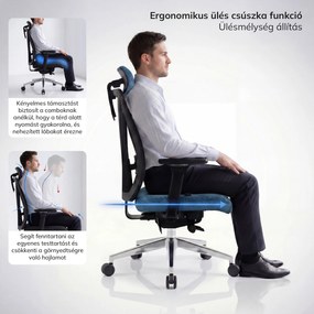 Ergonomikus irodai szék sötétkék VECTOR