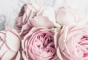Flizelina fotótapéta Nappaliba és Hálószobába Rózsaszín rózsák 152x104 Ragasztó