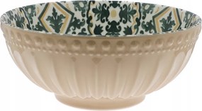 Salátatál Kerámia szószos salátatál 20 cm Mosaique Beige