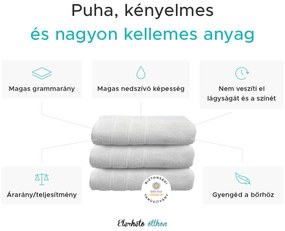 Bella fehér törölköző 50 x 90 cm, 100% pamut