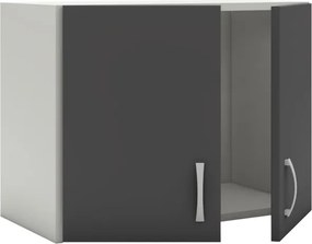 Benita 2 ajtós Felső konyhaszekrény Antracit-Fehér 60x30x45 cm
