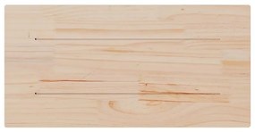 2 db tömör fenyőfa téglalap alakú asztallap 60 x 30 x 2,5 cm