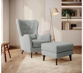 Fotel Calimero I  (világosszürke + wenge). 1099340