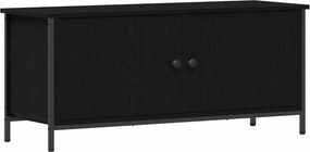vidaXL TV szekrény Fekete tölgy 100 x 35 x 45 cm Faanyag