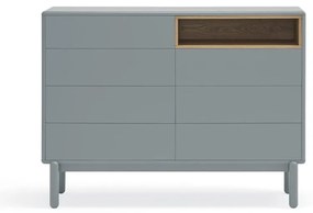 Kék-szürke alacsony komód 120x90 cm Corvo – Teulat