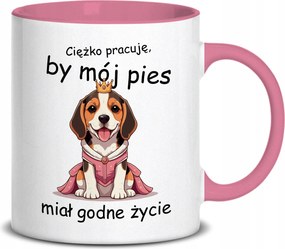 Fehér Bögre 330ml Rózsaszín Karácsonyi Eszköz Kutyám Méltó Élete Különböző Minták