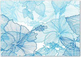 Üveg falpanel Hawaii virágok Ragasztó Ingyenes