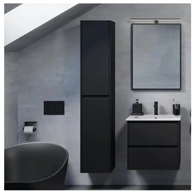 MOLDE 174 cm-es fürdőszobai szekrény, fekete