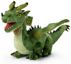 Rappa Plüss sárkány zöld, 40 cm ECO-FRIENDLY