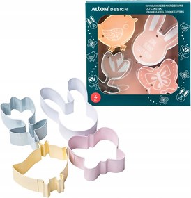 Süteményformák húsvéti lyukasztó pasztell 4 db-os