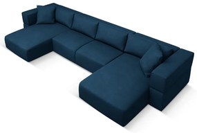 Kék sarokkanapé ("U" alakú) Esther – Milo Casa
