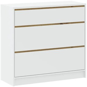 BASIT Komód Fehér Színben 99 cm 3S WIDE