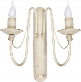 Provence dupla bézs fali lámpa klasszikus hálószobába Aldex