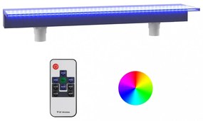 akril vízeséskifolyó RGB LED-ekkel 108 cm