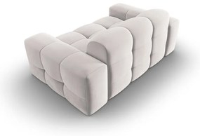 Világosszürke bársony kanapé 156 cm Kendal – Micadoni Home