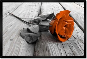 Poszter keretben 60x40 Tearózsa Deszka