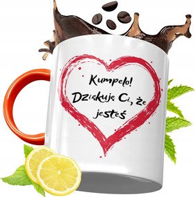 Narancssárga Bögre Barátnő Barátnőjének, fényképes nyomattal